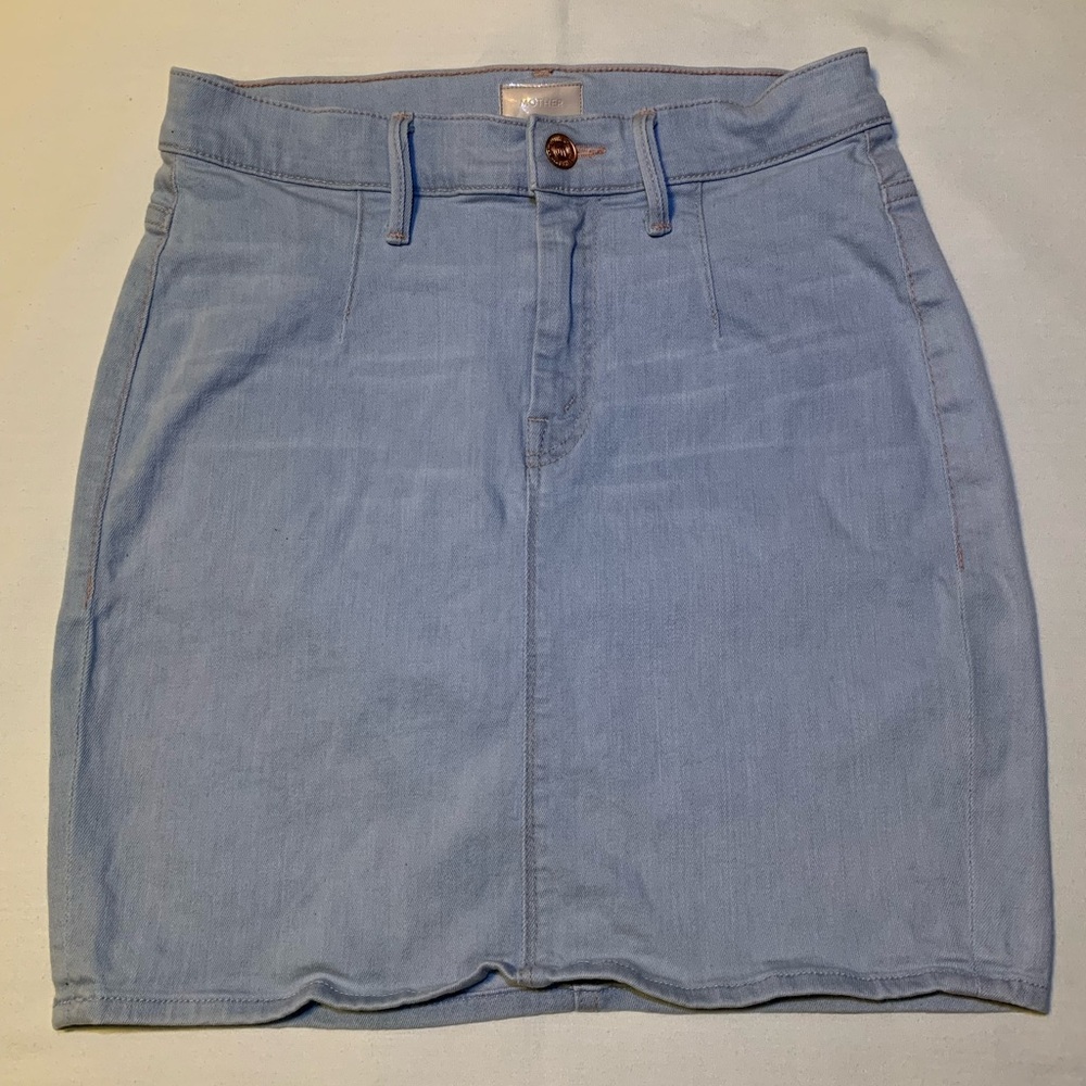 MOTHER Size 26 Denim Pencil Skirt High Waist
